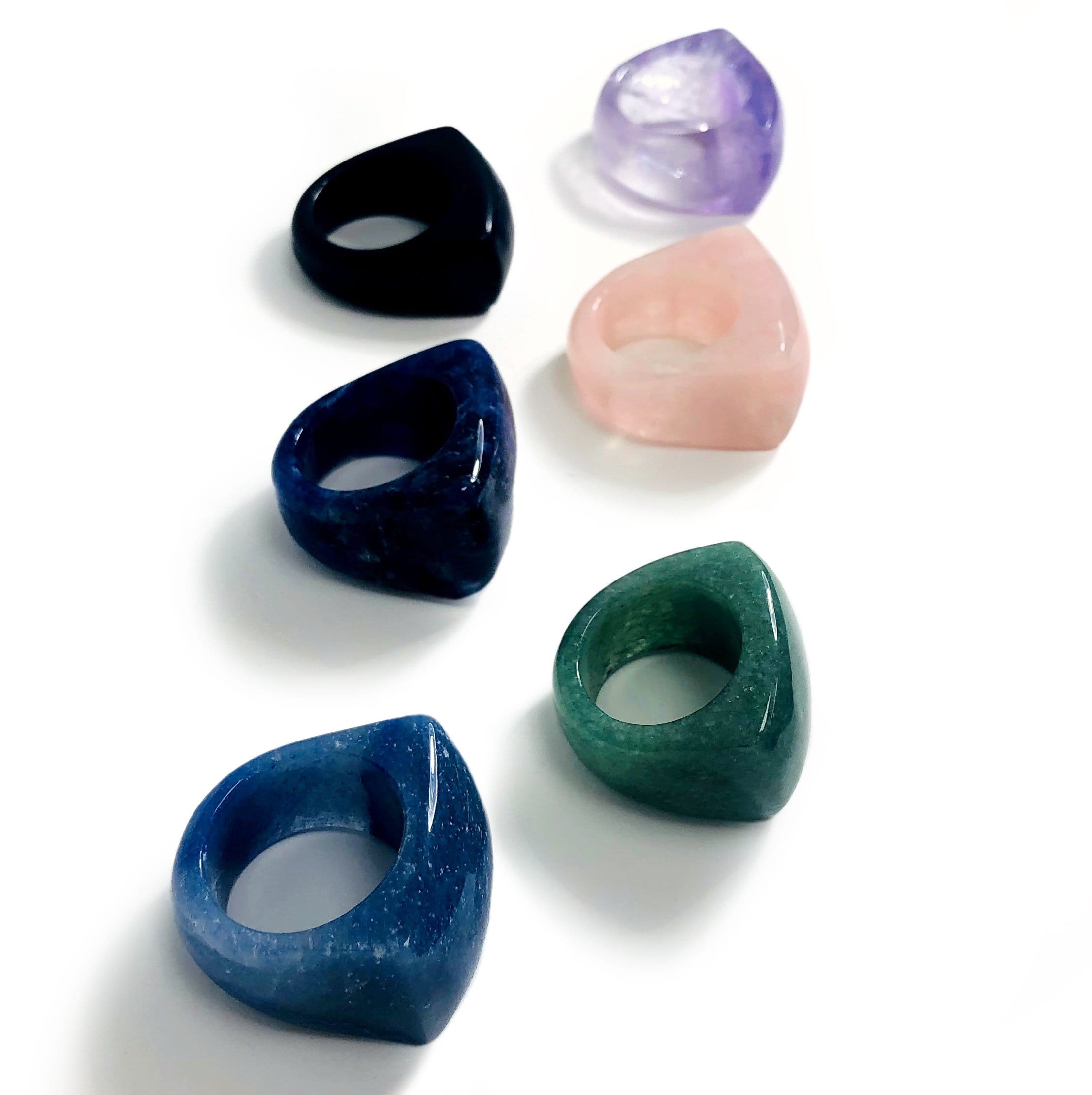 Gemstone Polished Rings (RK120)