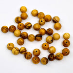 Palo Santo Beads - Drilled Round Wooden 8mm Beads - Pack of 25, 50, 75, or 100 beads -