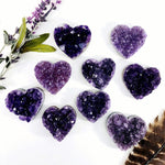 Amethyst Hearts - Druzy Hearts (RK19B25)