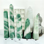 Green and White Quartz Polished Points - YOU CHOOSE - (DOOAK-S7)