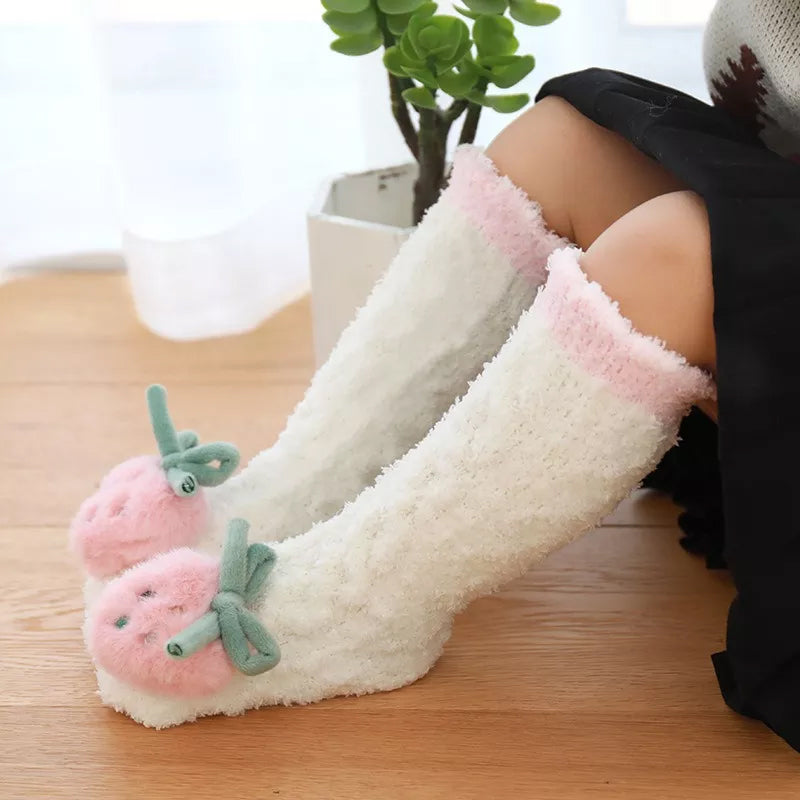 Baby Winter Fluffy Fuzzy Slipper Socks