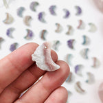 Amethyst Moon Crescent - 20mm Small - Drilled(RK23B12)