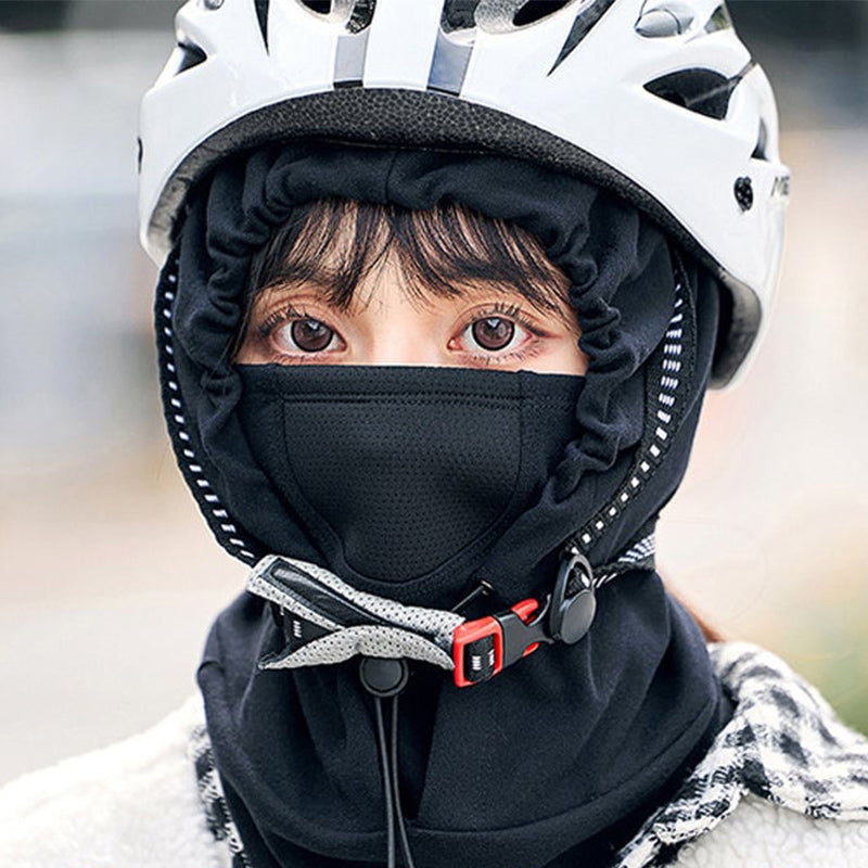 Hooded Face Mask with Neck Warmer for Cycling