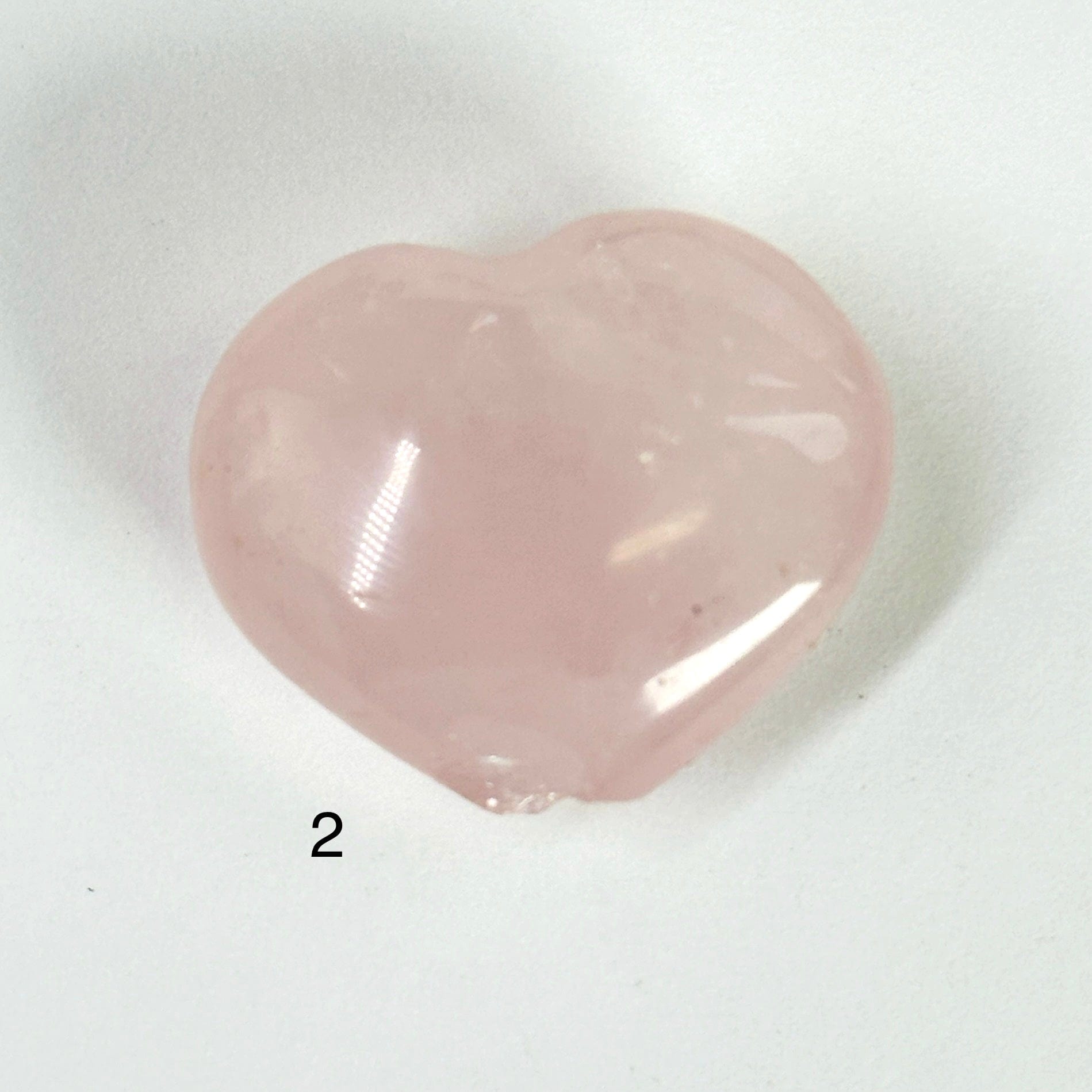 Rose Quartz Puffy Crystal Heart AS IS YOU CHOOSE