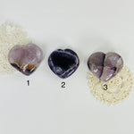 Chevron Amethyst Hearts YOU CHOOSE