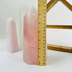 Large Rose Quartz Polished Crystal Point YOU CHOOSE