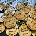 Names Of Jesus Christ Ornaments