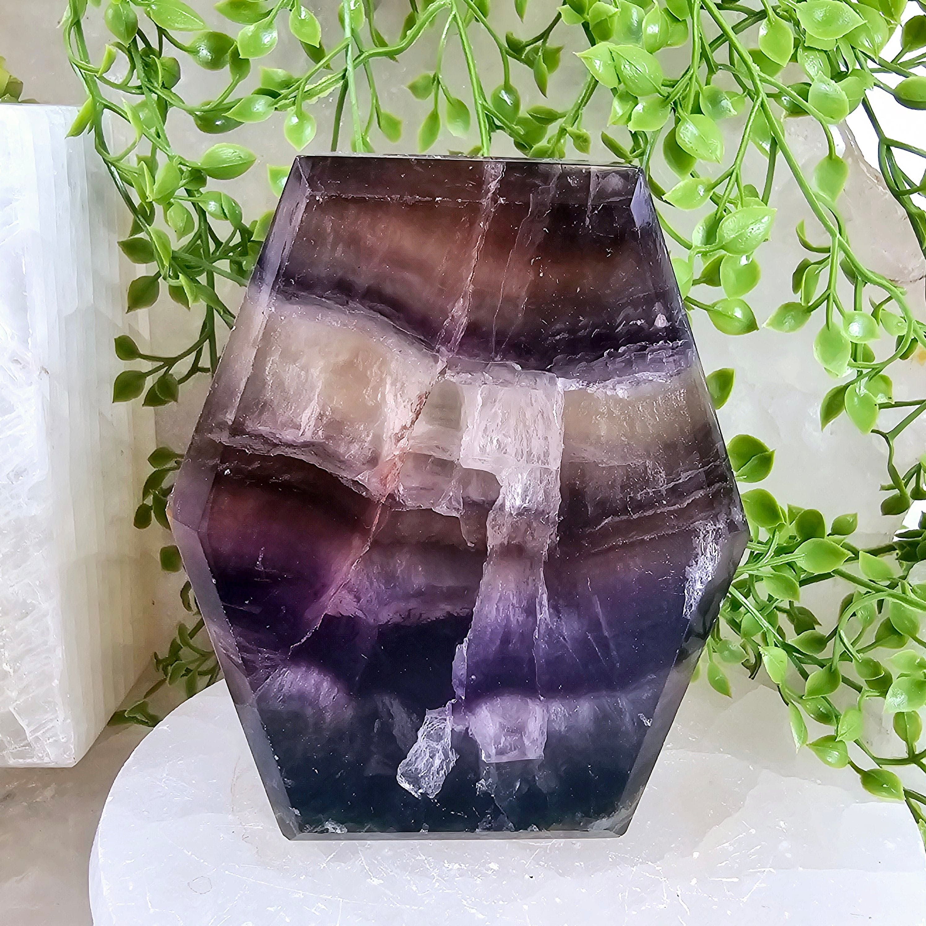 Fluorite Crystal Candle Holder