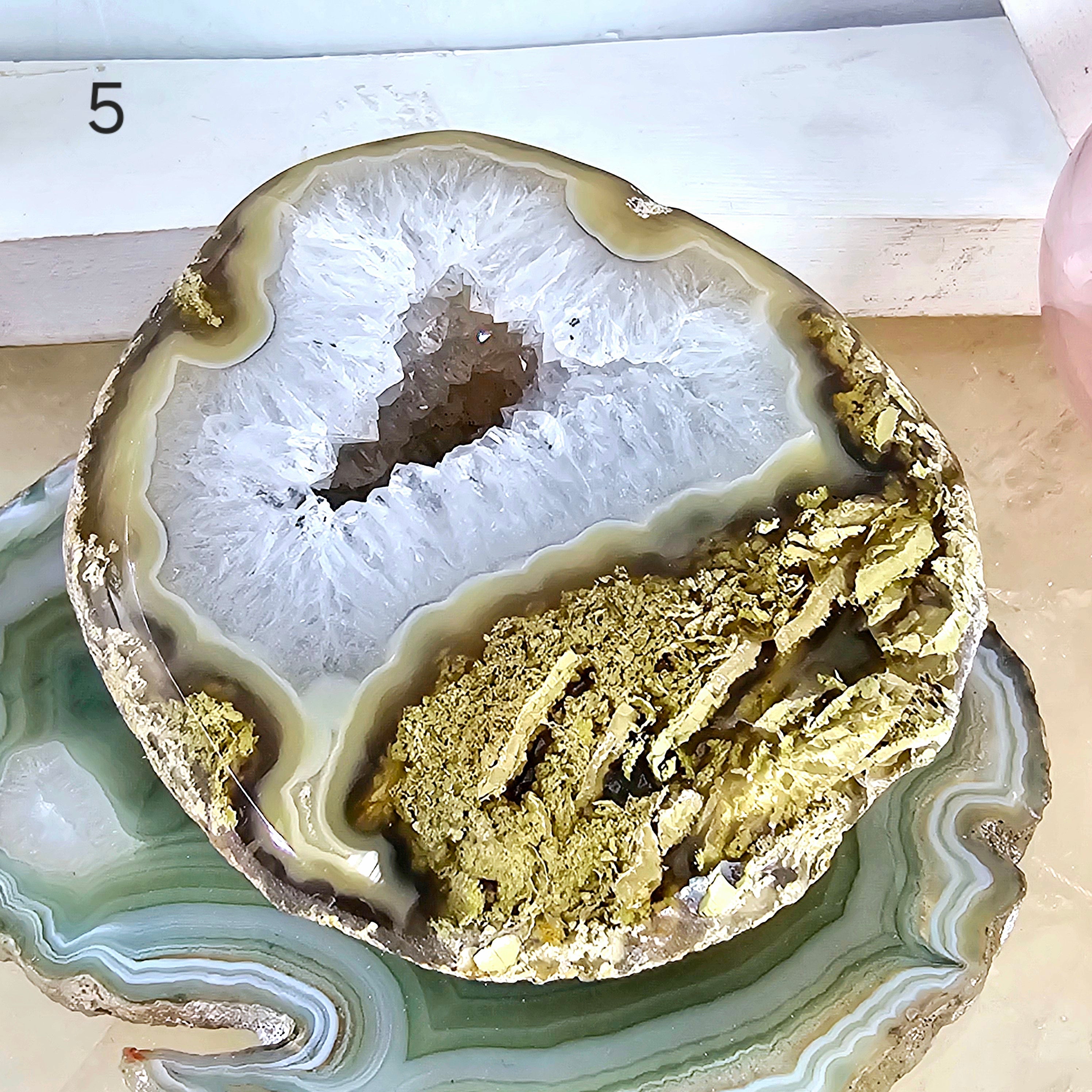 Agate Geode Half - Large Natural Crystal Geode - You Choose #1