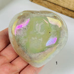 Angel Aura Agate Crystal Heart YOU CHOOSE-Mother's Day