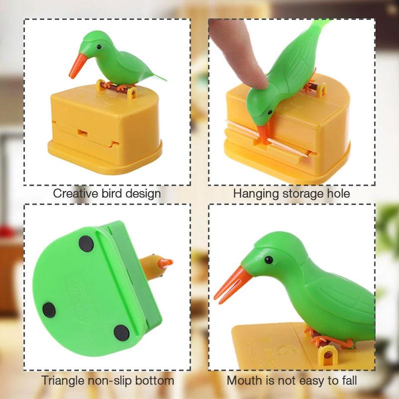 Creative Automatic Toothpick Box Cartoon Bird