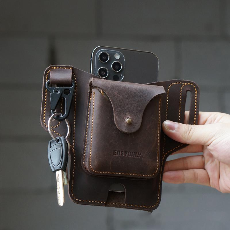 Leather Phone Belt Pouch