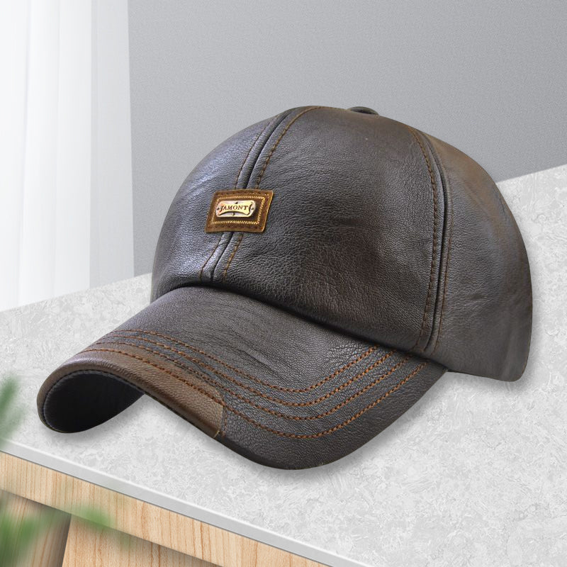 New Trendy Leather Cap