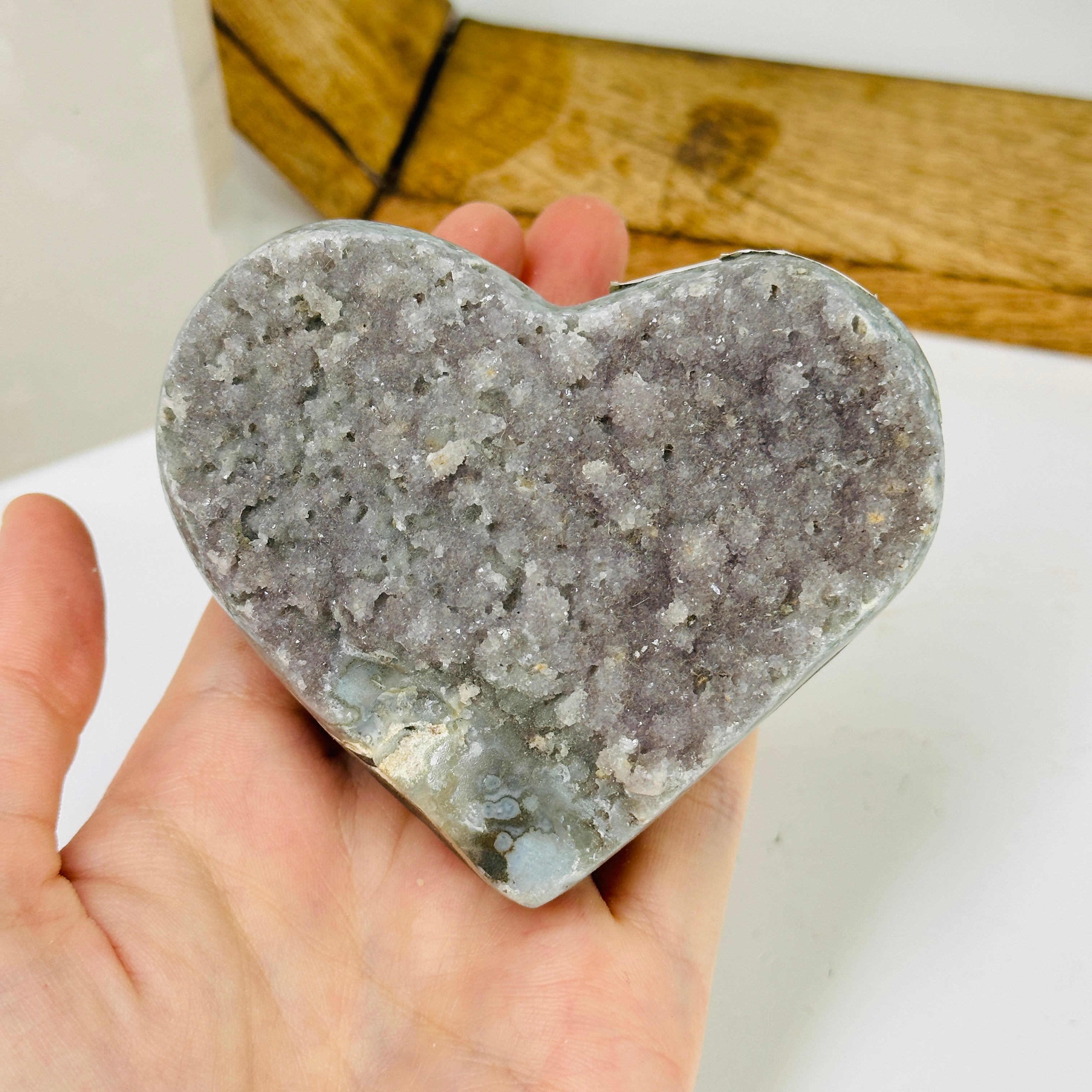 Amethyst Crystal Heart One-of-a-Kind