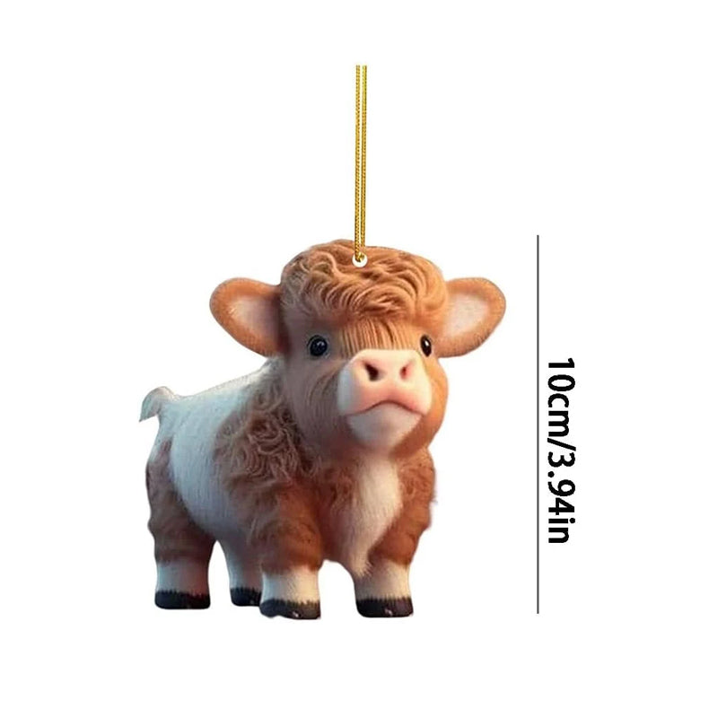 Cartoon Cow Decorative Ornament