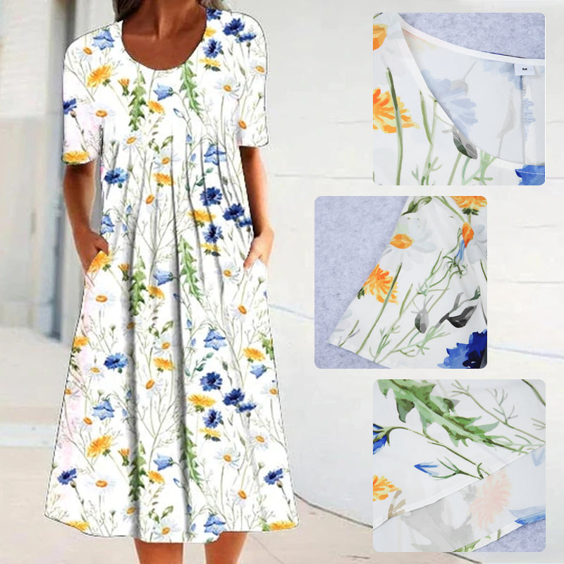 Ladies Summer Flower Dress