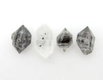 5 Tiny Tibetan Crystal Quartz Double Terminated Points (RK37B1-02)