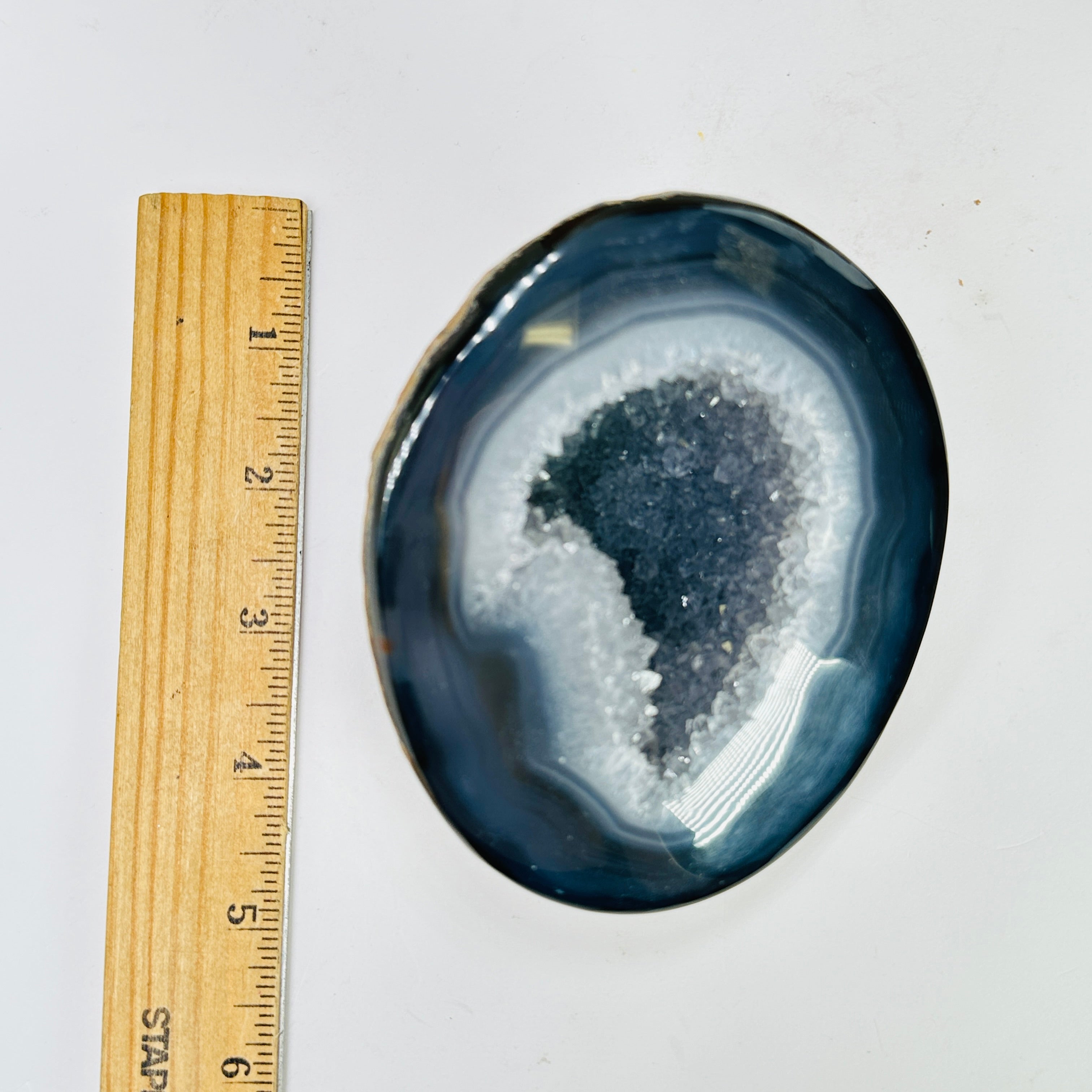 Agate Crystal Geode Half One-of-a-Kind