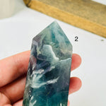 Feather Fluorite Crystal Tower Polished Point AS IS YOU CHOOSE