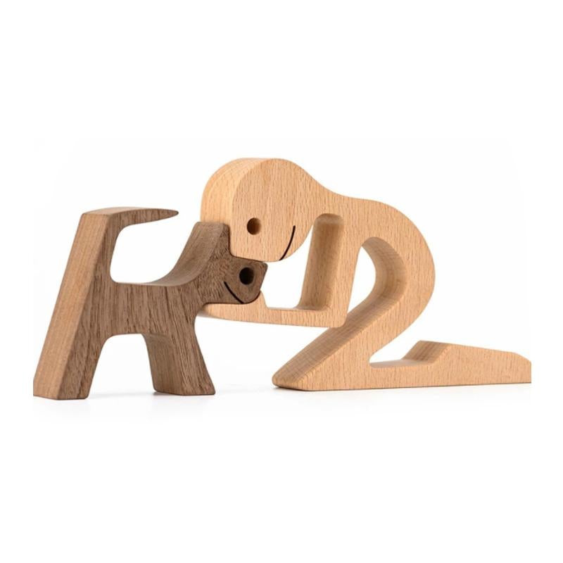 Pet Lover - Wood Sculpture Table Ornaments