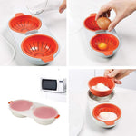 Portable egg cooker for microwave