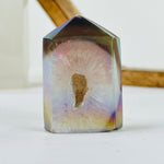 Angel Aura Agate Druzy Crystal Polished Point OOAK