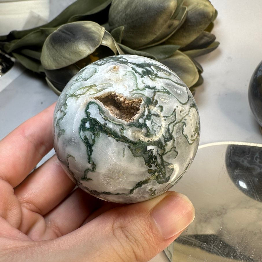 Moss Agate Sphere