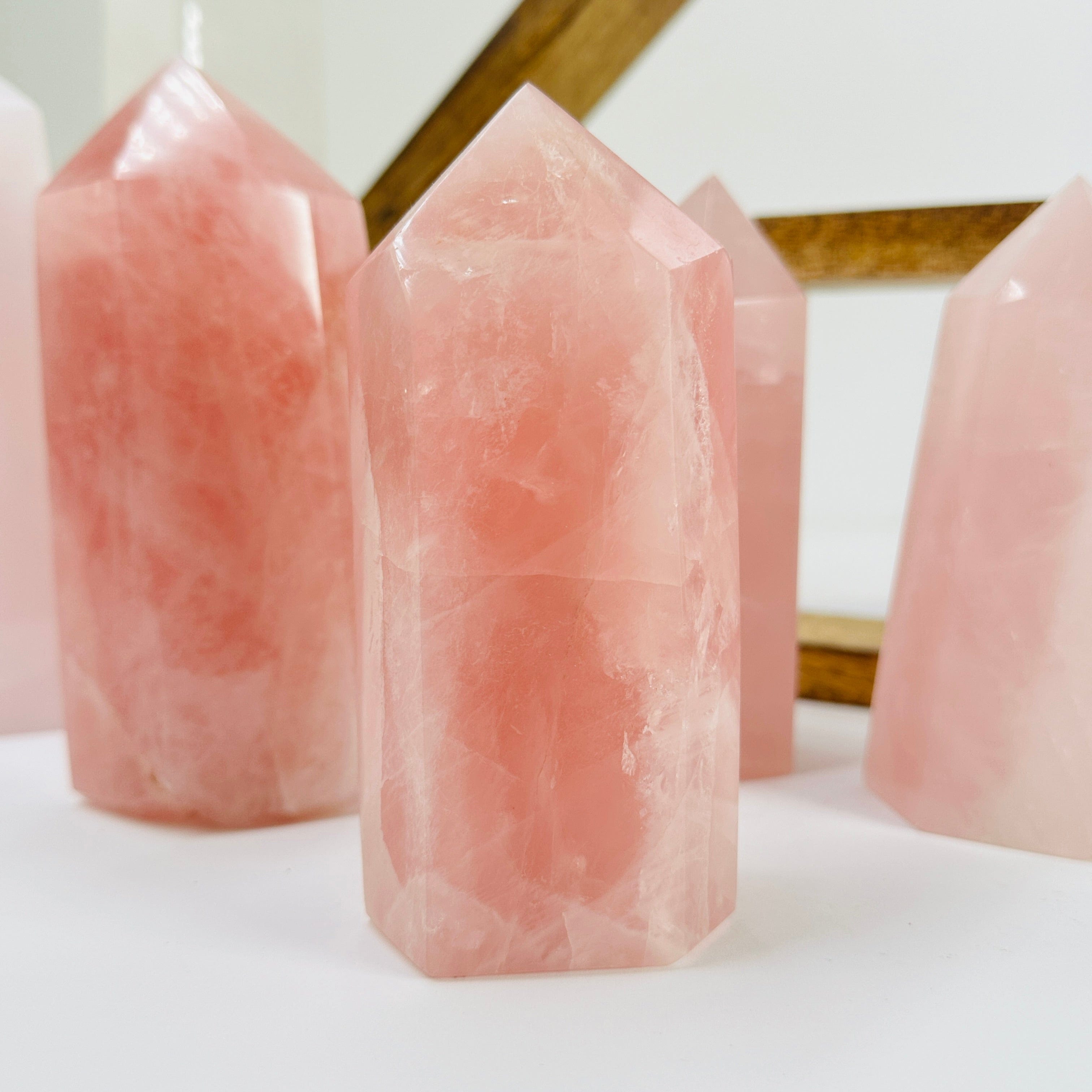 Rose Quartz Polished Crystal Points YOU CHOOSE