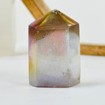 Angel Aura Agate Druzy Crystal Polished Point OOAK