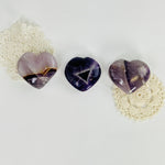 Chevron Amethyst Hearts YOU CHOOSE