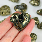 Pyrite Crystal Heart