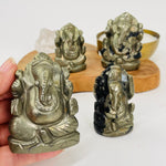 Pyrite Elephant Ganesha Carving - You Choose -