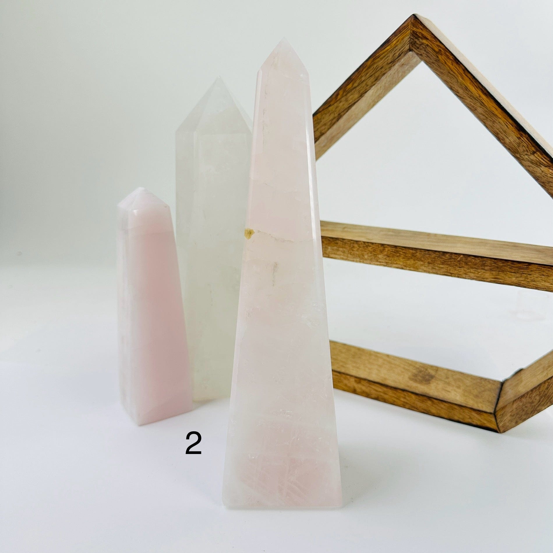 Large Rose Quartz Polished Crystal Obelisk YOU CHOOSE