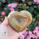 Agate Druzy Crystal Heart YOU CHOOSE