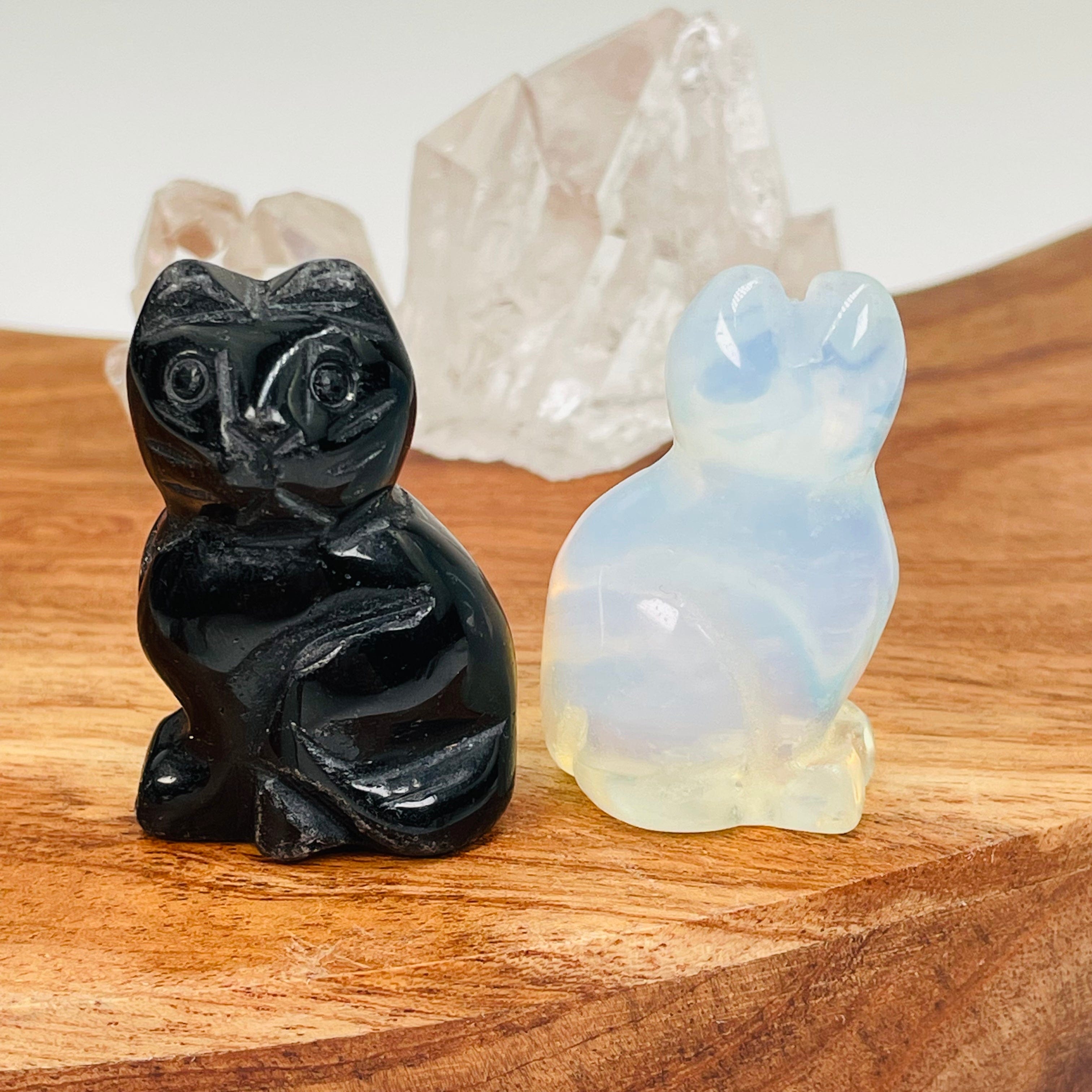 Crystal Cat Figurine