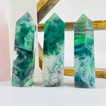 Feather Fluorite Crystal Polished Obelisk Tower AS IS YOU CHOOSE