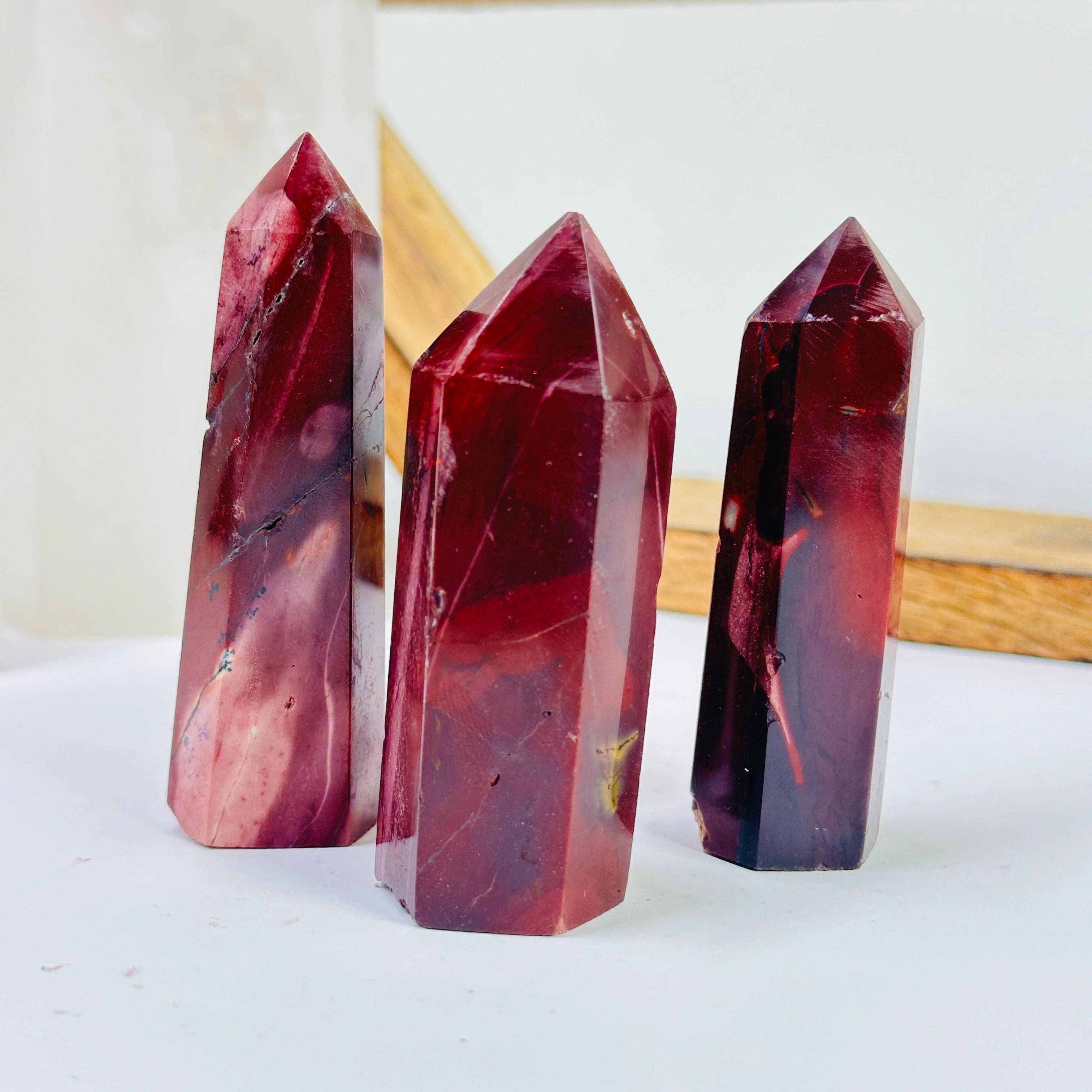 Mookaite Polished Crystal Point AS IS YOU CHOOSE #4