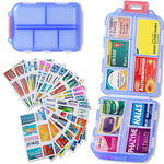 Travel Pill Organizer Box (161 Labels for Customization)