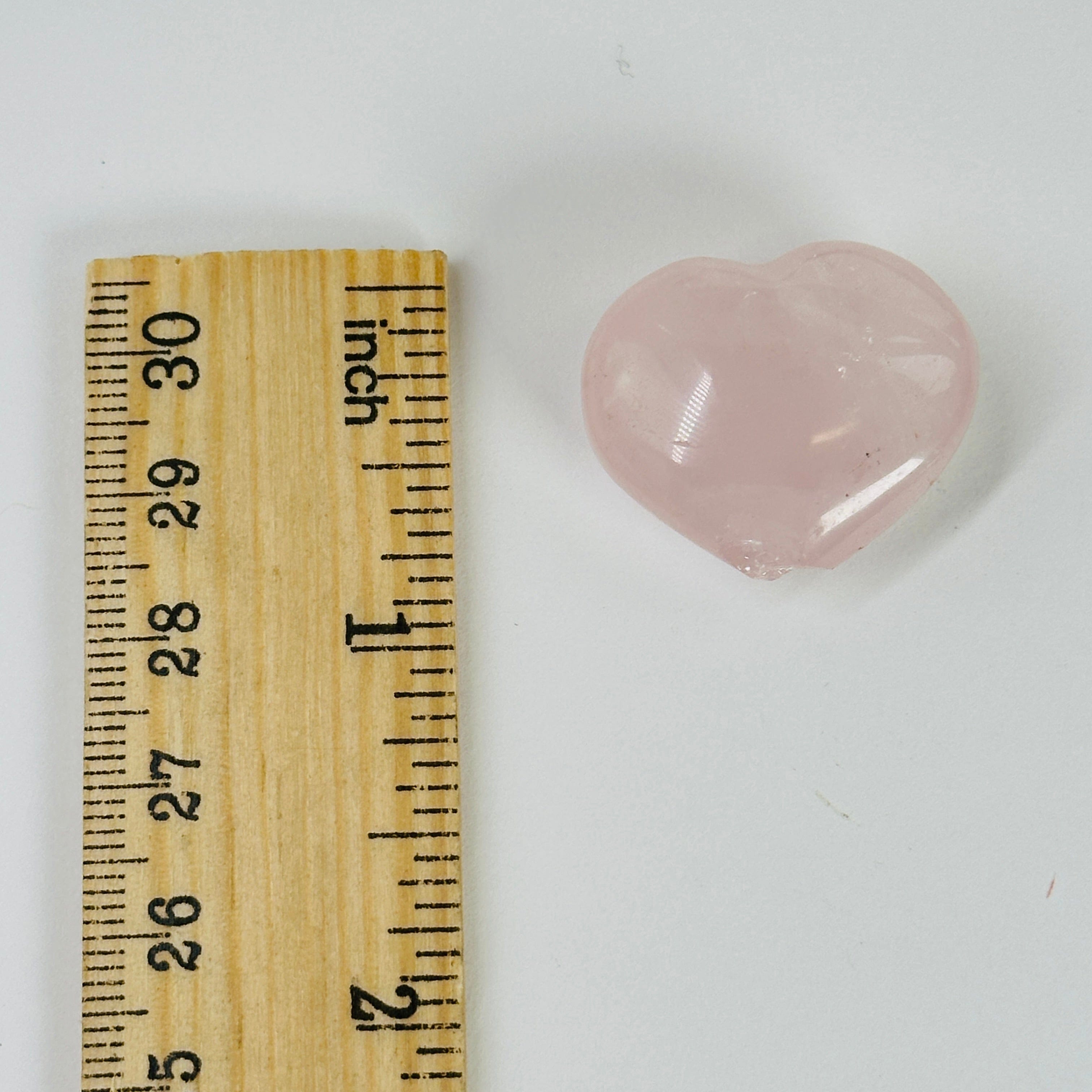 Rose Quartz Puffy Crystal Heart AS IS YOU CHOOSE