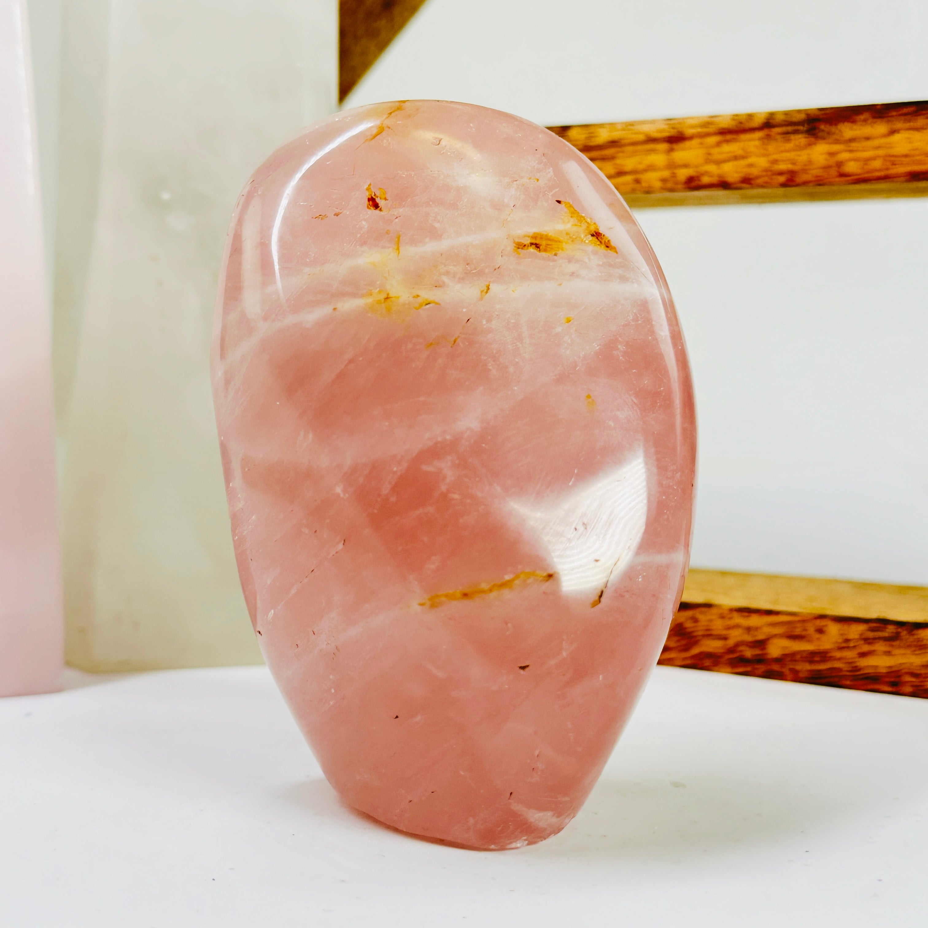 Rose Quartz Crystal Cut Base One-of-a-Kind