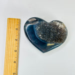 Agate Polished Crystal Heart One-of-a-Kind