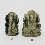 Pyrite Elephant Ganesha Carving - You Choose -