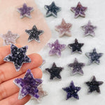 Amethyst Druzy Star - Amethyst Star Cabochon (RK10B27)