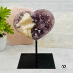 Amethyst Crystal Heart on Stand - Mother's Day Gift Idea - You Choose