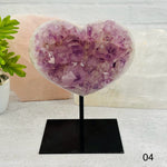 Amethyst Crystal Heart on Stand - Mother's Day Gift Idea - You Choose