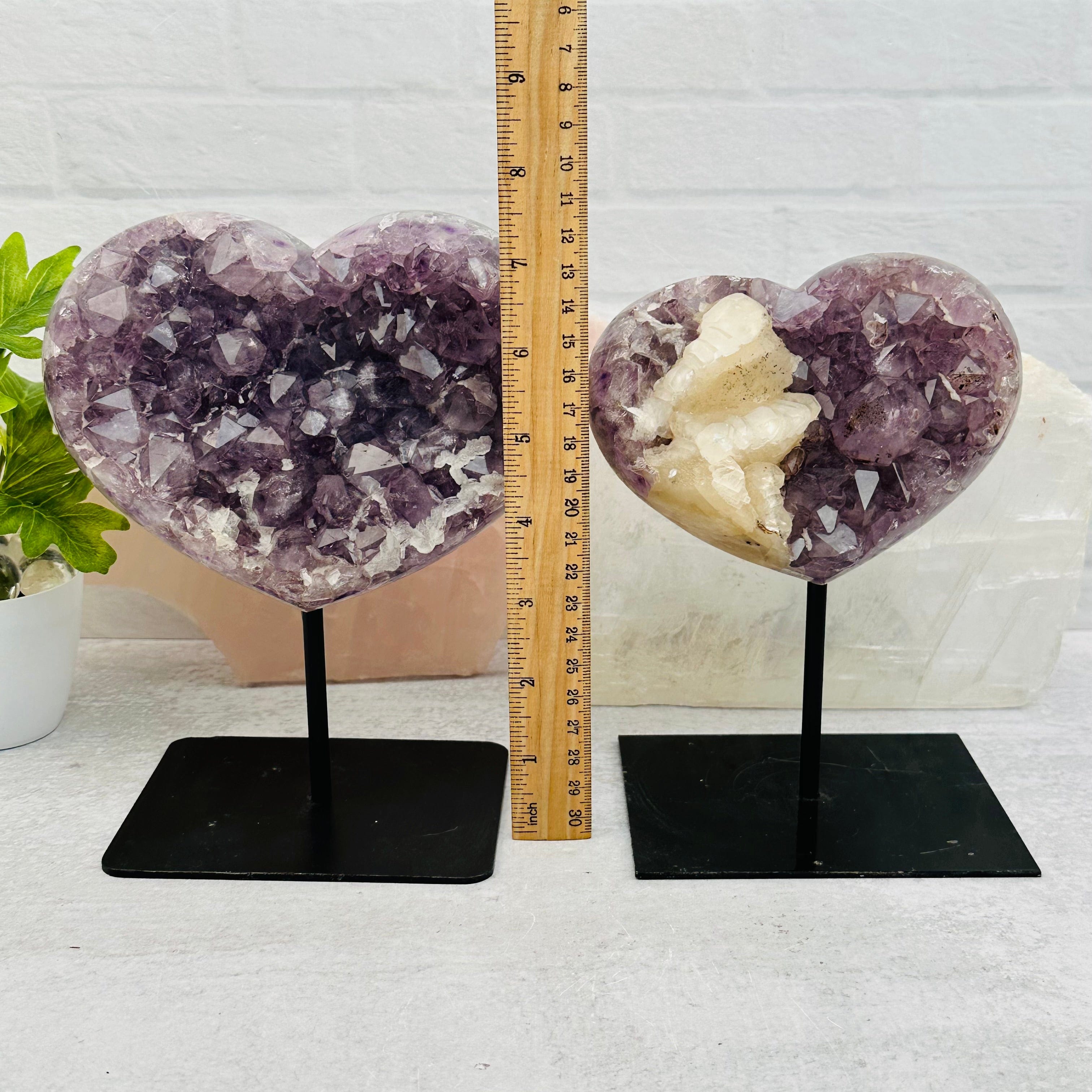 Amethyst Crystal Heart on Stand - Mother's Day Gift Idea - You Choose