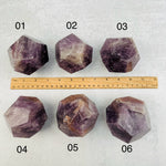 Amethyst Crystal Dodecahedron - Geometric Shape - YOU CHOOSE -