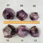 Amethyst Crystal Dodecahedron - Geometric Shape - YOU CHOOSE -