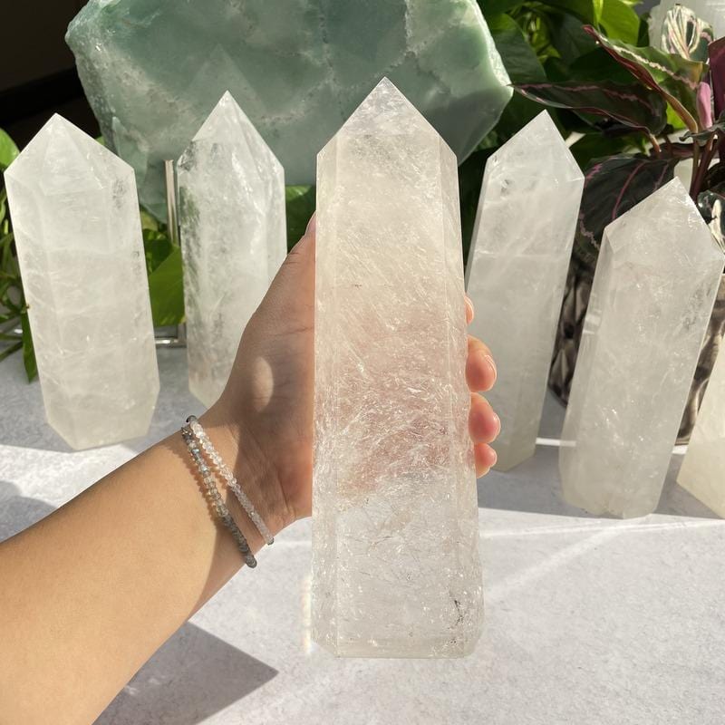 Crystal Quartz Tower - Clear Quartz By Weight