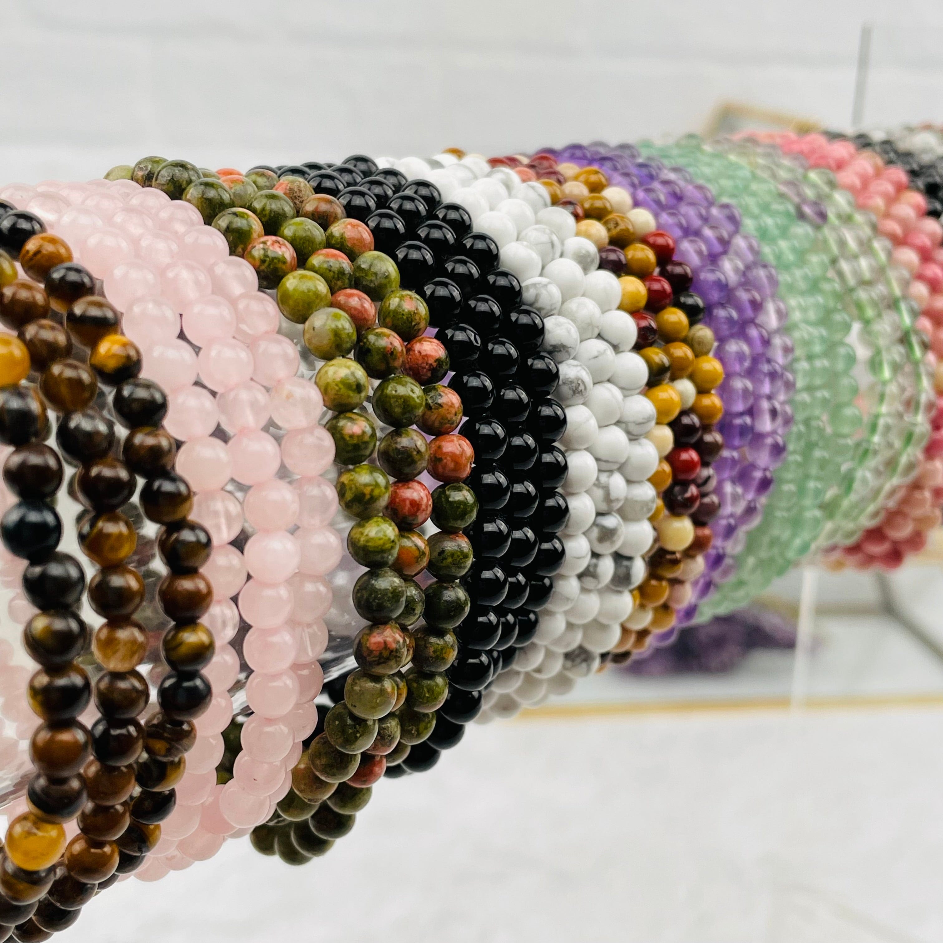 4mm Gemstone Bracelets - You Select the Gemstone